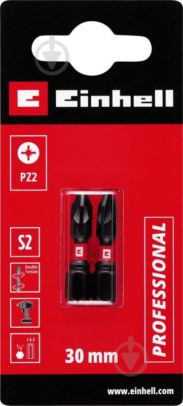 Бита торсионная Einhell 30 мм S2 PZ2 2 шт. 132050 - фото 2