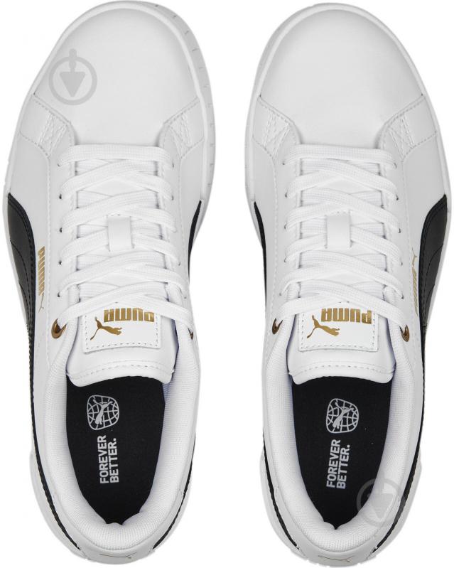 Кроссовки женские Puma KARMEN WEDGE PUMA WHITE-PUMA BLACK-GOLD 39098502 р.40,5 белые - фото 6