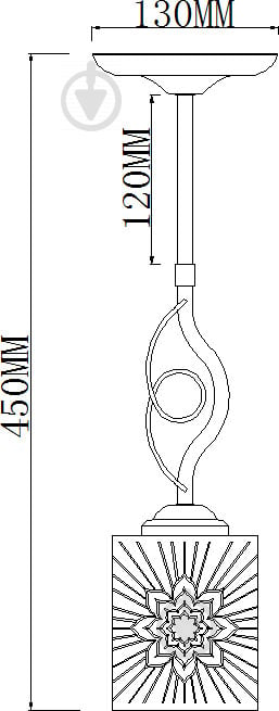 Світильник стельовий Accento lighting Ursa 1x60 Вт E27 хром ALG-06844/1PCH - фото 3