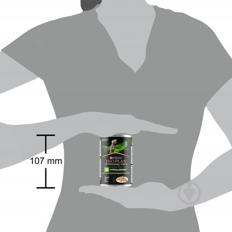 Консерва ProPlan by Purina VETERINARY DIETS HA Hypoallergenic для взрослых собак и щенков для снижения признаков ингредиентной и нутриентной непереносимости мусс 400 г - фото 4
