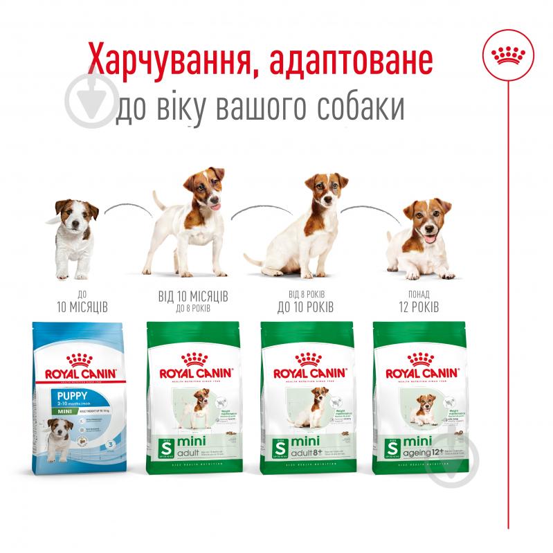 Корм сухий Royal Canin MINI ADULT 8+ 2 кг (домашня птиця) 2 кг - фото 3
