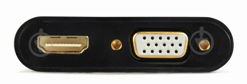 Адаптер Cablexpert VGA на HDMI/VGA+Аудио 3,5 0,15 м black (A-VGA-HDMI-02) - фото 4