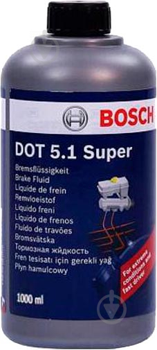 Гальмівна рідина Bosch Super DOT-5.1 1 л (1987479121) - фото 1