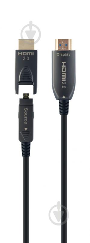 Кабель Cablexpert (AOC) HDMI V.2.0, 4К 60Гц 30 м black (CCBP-HDMID-AOC-30M) - фото 1