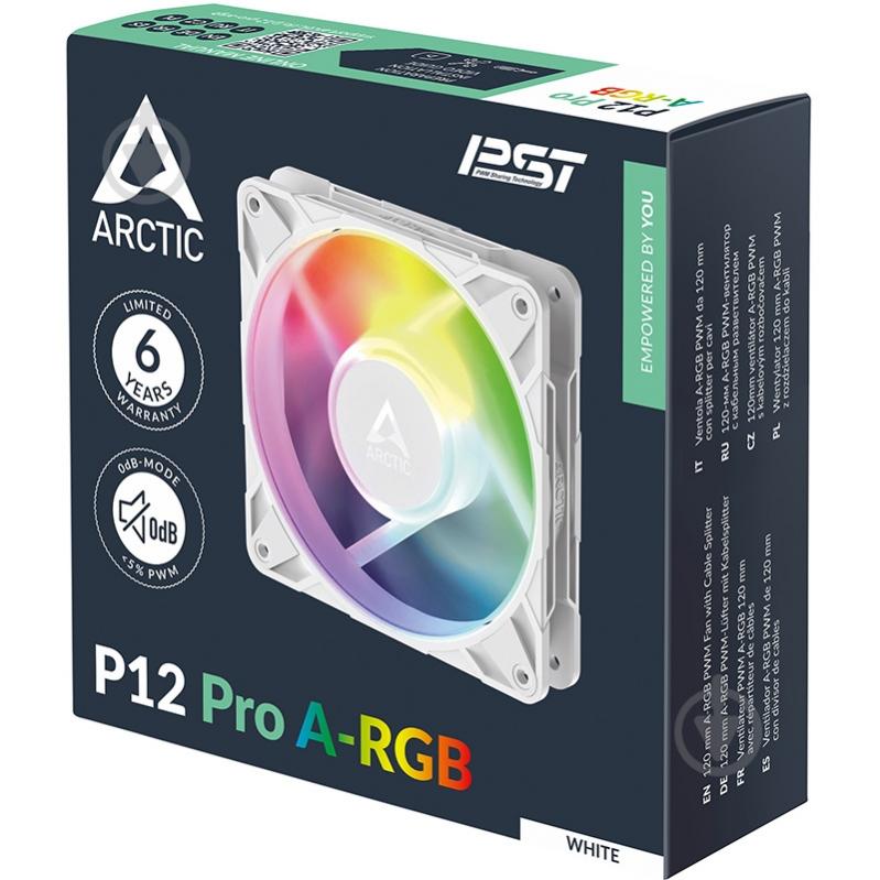 Корпусный кулер Arctic P12 Pro A-RGB White - фото 4