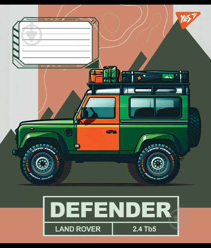 Тетрадь школьная 36 листов линия Off road vehicle (767352) YES - фото 2