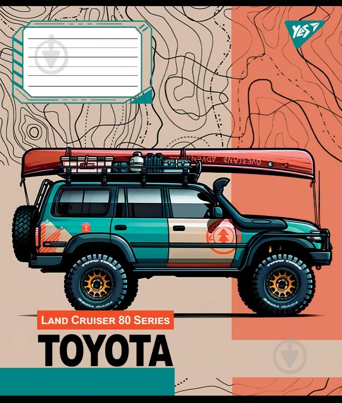 Тетрадь школьная 36 листов линия Off road vehicle (767352) YES - фото 3