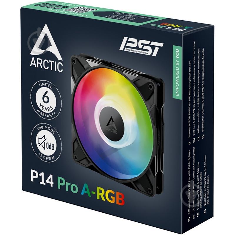Корпусный кулер Arctic P14 Pro A-RGB Black - фото 4
