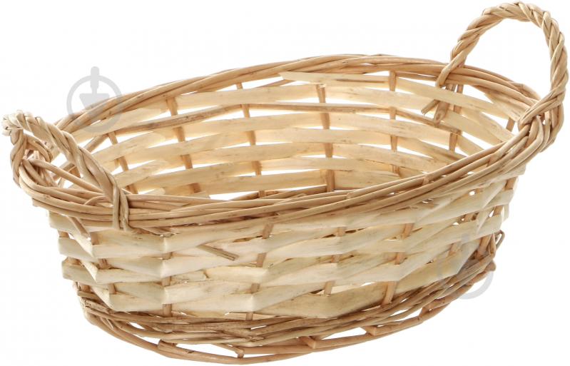 Корзинка плетеная Экорамбус с ручками 23x17x8 см - фото 2