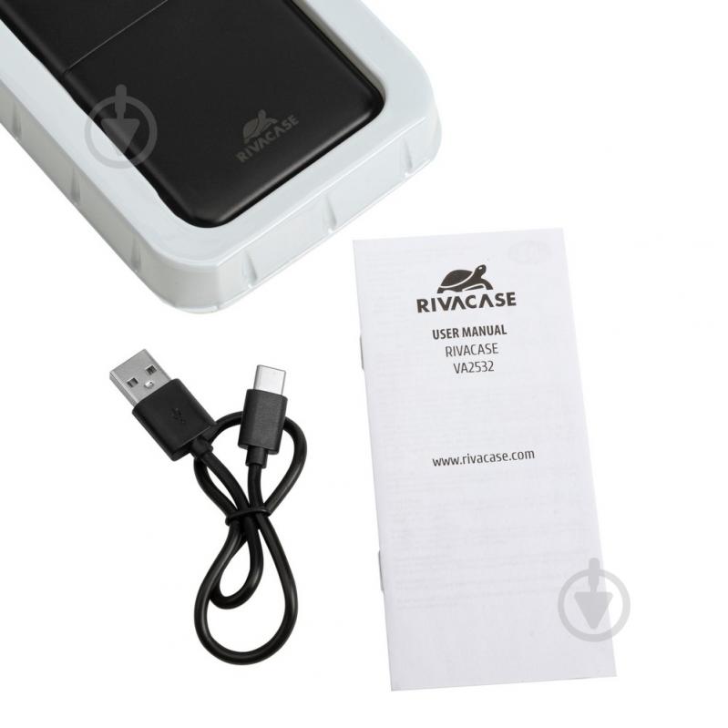 Повербанк RivaCase 10000 mAh (RIVAPOWER VA2532 (Black)-) - фото 9