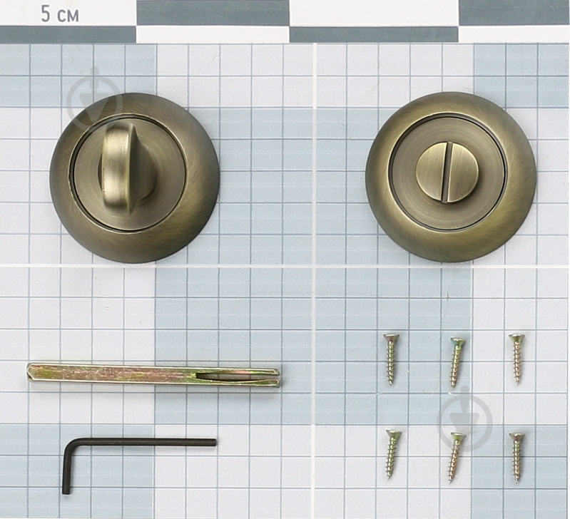 Накладка RDA 059 R WC матовая античная латунь - фото 3