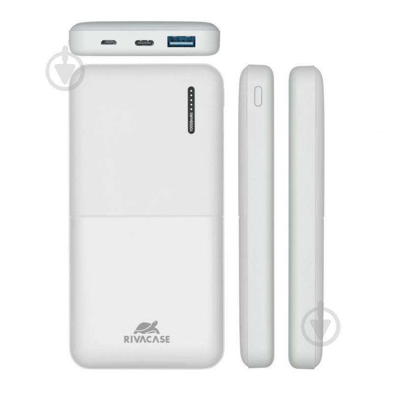 Повербанк RivaCase 10000 mAh (RIVAPOWER VA2531 (White)-) - фото 4