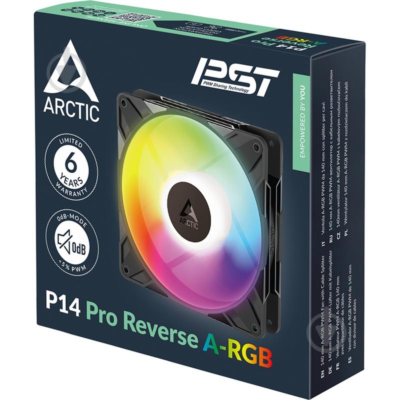Корпусный кулер Arctic P14 Pro Reverse A-RGB - фото 4