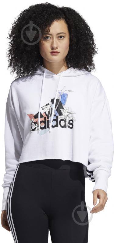 Джемпер Adidas NINI GFX HOODY GJ6546 р. M білий - фото 2