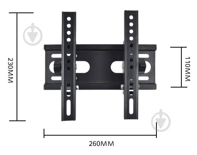 Кріплення для телевізора CHARMOUNT MCR-T1432 похилі 14"-43" чорний - фото 9