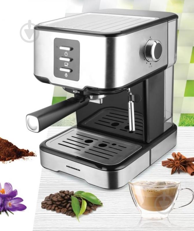 Кофеварка рожковая Heinner HEM-850IXBK - фото 2