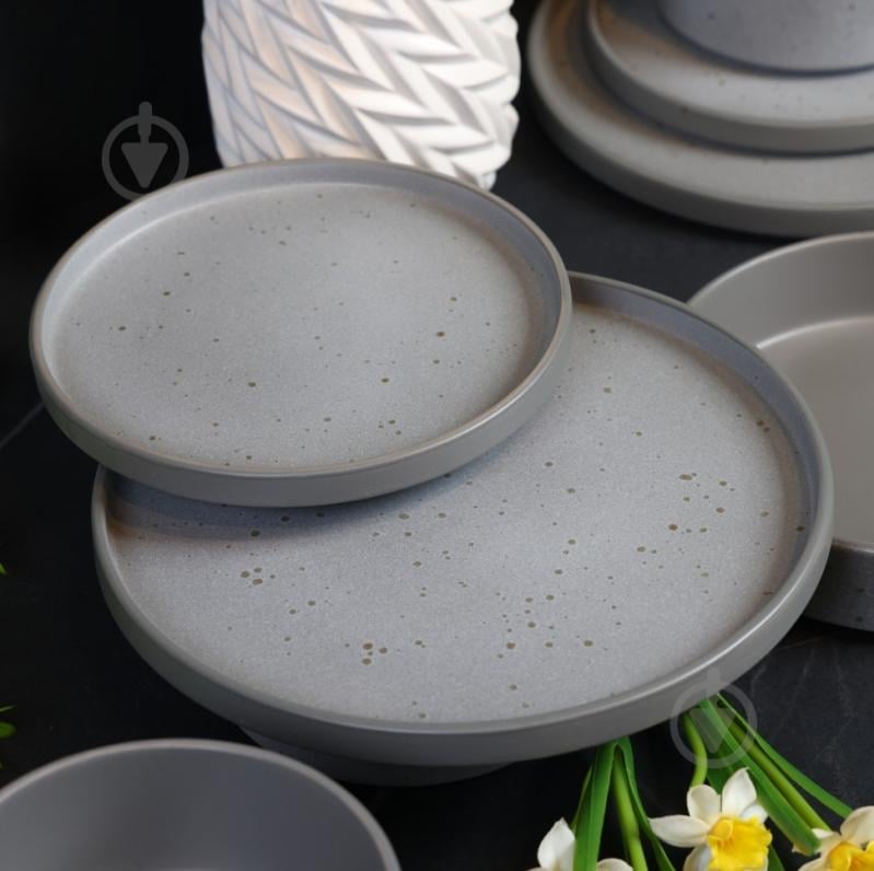 Тарелка подставная Sant Valentines Matte Grey 27 см - фото 2 Тарелка подставная Sant Valentines Matte Grey 27 см - фото 2