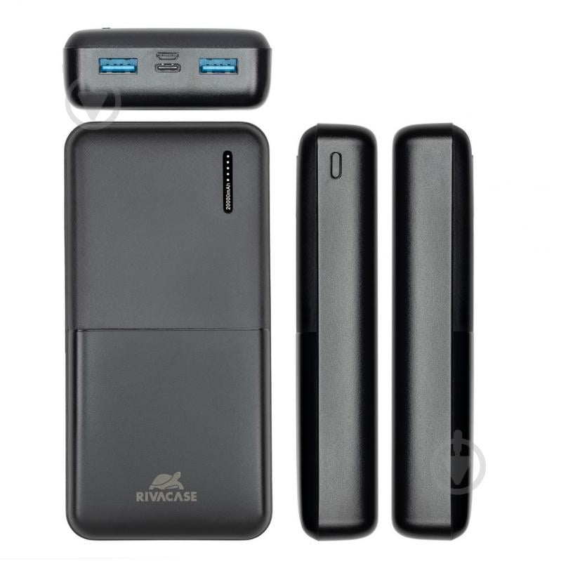 Повербанк RivaCase 20000 mAh black (RIVAPOWER VA2572 (Black)-) - фото 3