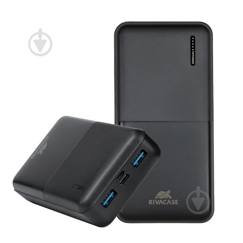 Повербанк RivaCase 20000 mAh black (RIVAPOWER VA2572 (Black)-) - фото 6