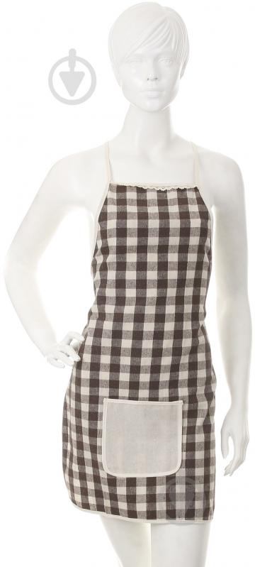 Фартук Brown check 50х76 см - фото 1