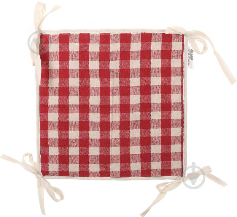 Подушка на стул Red check 32х32х1,5 см UP! (Underprice) - фото 1