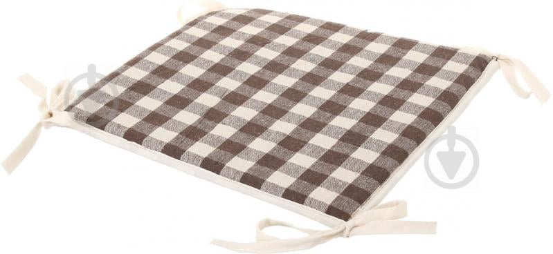 Подушка на стілець Brown check 32х32х1,5 см UP! (Underprice) - фото 2