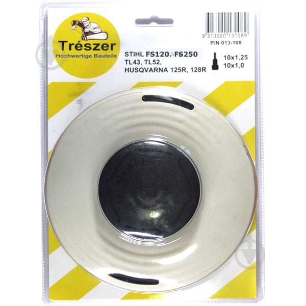 Головка косильна TRESZER мотокоси ST FS120, FS250, FS300, FS350, FS400, FS450 10х1,25, 10x1,0 (013-108) - фото 1