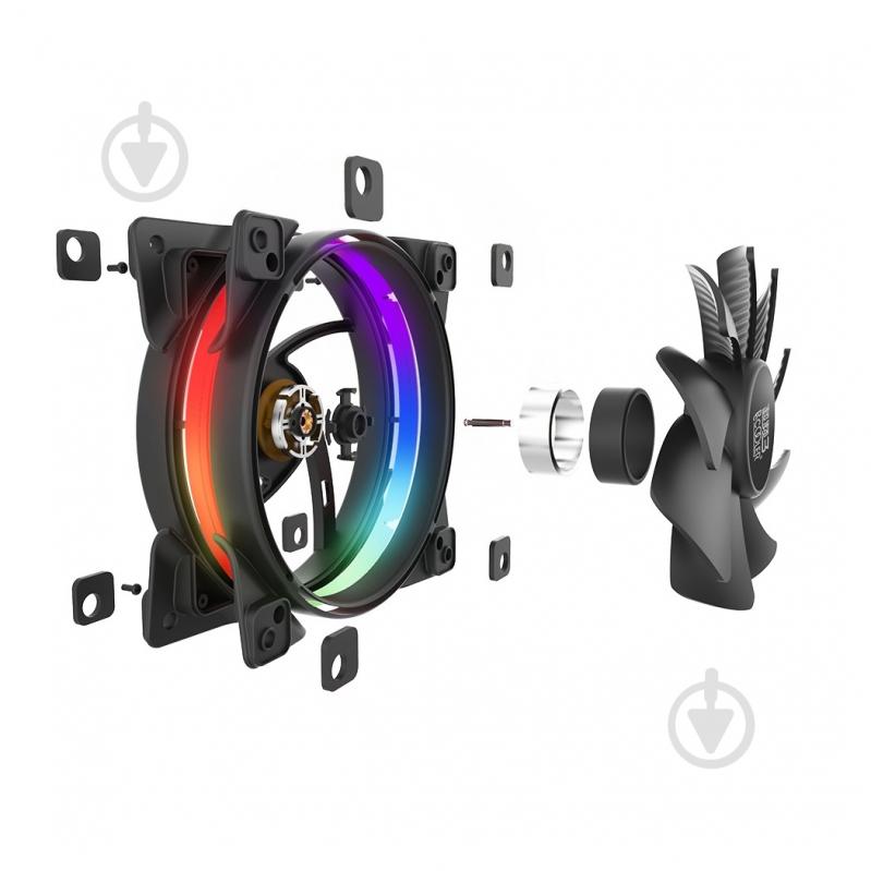 Вентилятор PcCooler 120 мм FRGB (Dual Ring), Hydraulic Bearing - фото 4