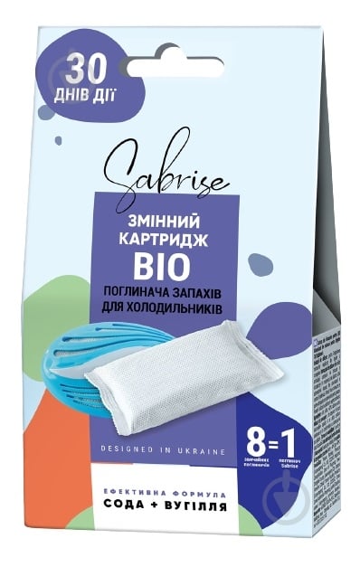 Поглинач запаху для холодильника Sabrise Змінний картридж 80 г - фото 1