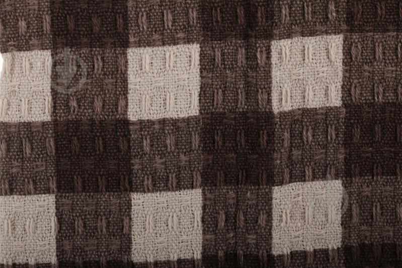 Полотенце вафельное Brown check 38x64 см UP! (Underprice) коричневый/бежевый - фото 2