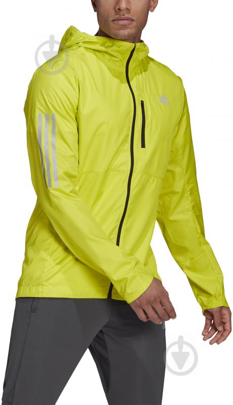 Вітрівка чоловіча весняна Adidas OWN THE RUN JKT GJ9950 р.XL салатова - фото 1