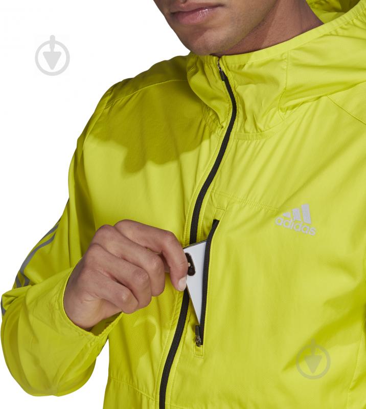 Вітрівка чоловіча весняна Adidas OWN THE RUN JKT GJ9950 р.XL салатова - фото 8