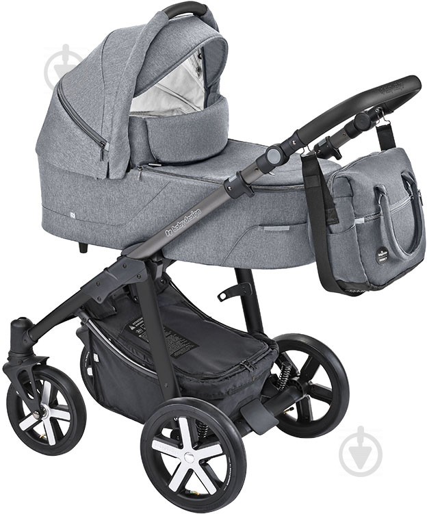 Коляска універсальна 2 в 1 Baby Design Husky WP 2019 07 Gray 201288 - фото 2