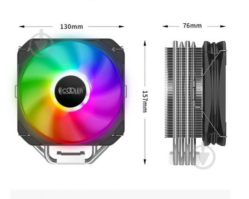 Процессорный кулер PcCooler TDP 200 Вт, Hydraulic bearing - фото 5