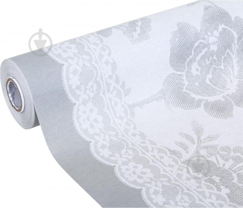 Клеенка на стол UP! (Underprice) на подкладке 1,37м  белый с принтом PW195-R1393-1-2 - фото 3