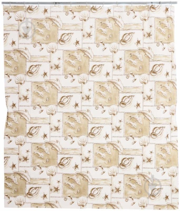 Штора для душу BACCHETTA OCEANO BEIGE - фото 1 Штора для душу BACCHETTA OCEANO BEIGE - фото 1