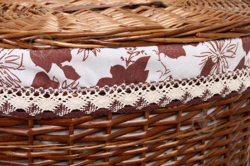 Корзина плетеная с текстилем Tony Bridge Basket 51x37x56 см HQE18-4CD-1 - фото 5