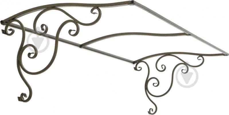 Боковины к козырьку Альфа комплект 2000 х 1000 х 620 мм античная бронза - фото 1