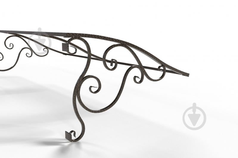 Боковины к козырьку Альфа комплект 2000 х 1000 х 620 мм античная бронза - фото 5