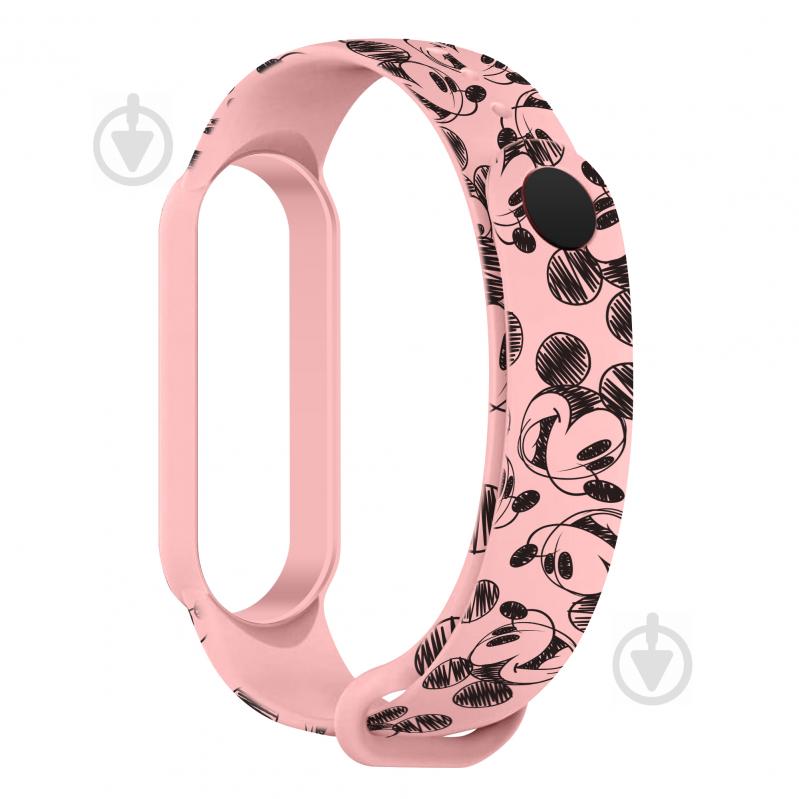 Ремінець Armorstandart Armorstandart Cartoon для Xiaomi Mi Band 6/5 Mickey Pink (ARM59255) - фото 1