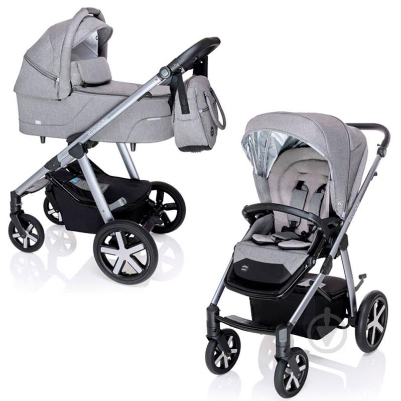 Коляска универсальная 2 в 1 Baby Design Husky NR 2020 07 Gray 202513 - фото 1