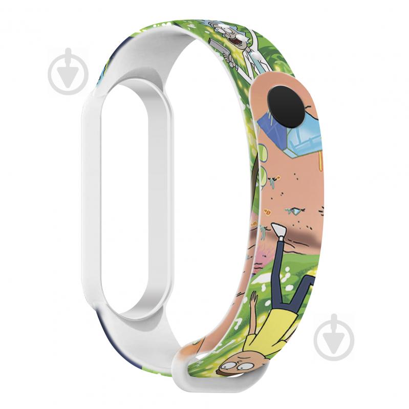 Ремешок для фитнес-браслета Armorstandart RM для Xiaomi Mi Band 6/5 Cartoon White (ARM59272) - фото 1