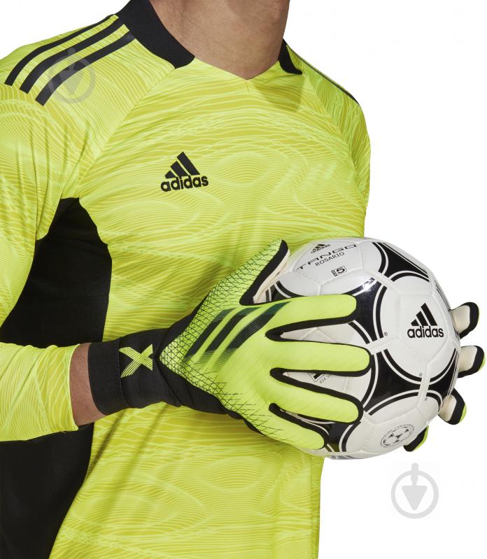 Воротарські рукавиці Adidas X GL LGE GK3509 6 жовтий - фото 5