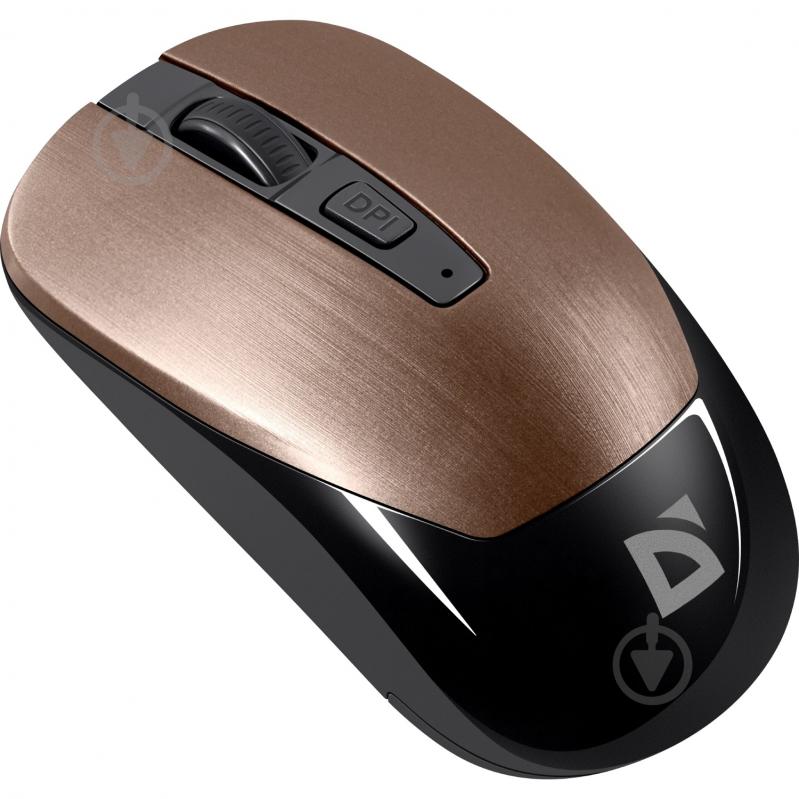 Мышь Defender Wave MM-995 black/bronze (52992) - фото 4