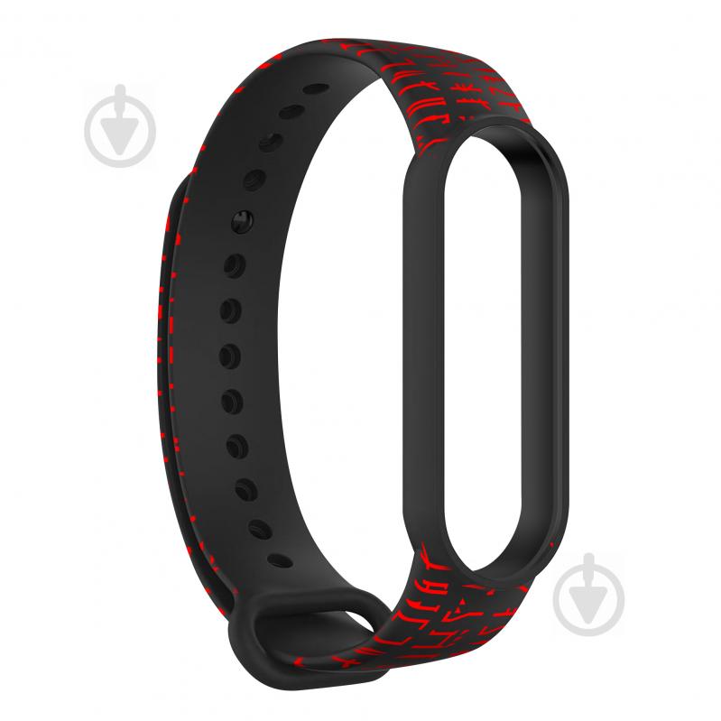 Ремешок для фитнес-браслета Armorstandart This is the Way для Xiaomi Mi Band 6/5 Dark Lord Black (ARM59254) - фото 2