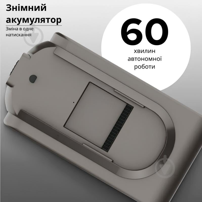 Пылесос аккумуляторный Xiaomi Lydsto V12 dark grey - фото 6