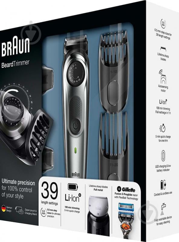 Триммер Braun BT 7040 + Gillette Fusion ProGlide - фото 5