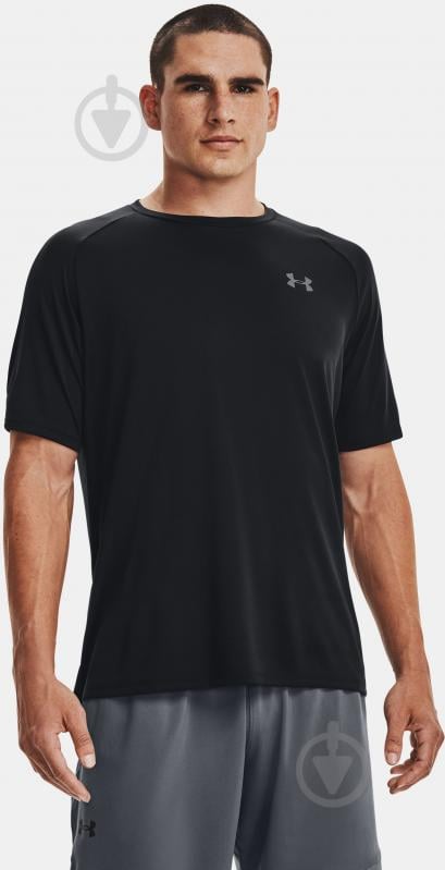 Футболка Under Armour UA Tech 2.0 SS Tee 1326413-001 р.3XL черно-серый - фото 3