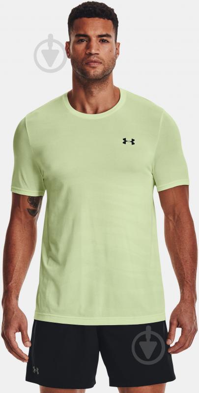 Футболка Under Armour UA SEAMLESS WAVE SS 1373726-369 р.L зеленый - фото 3