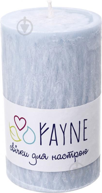 Свічка Циліндр пальмова блакитна 6х10 см ТМ FAYNE - фото 2